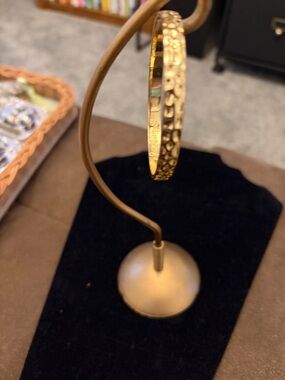 Lilly Pulitzer Gold Hammered & Dotted Bangle Bracelet